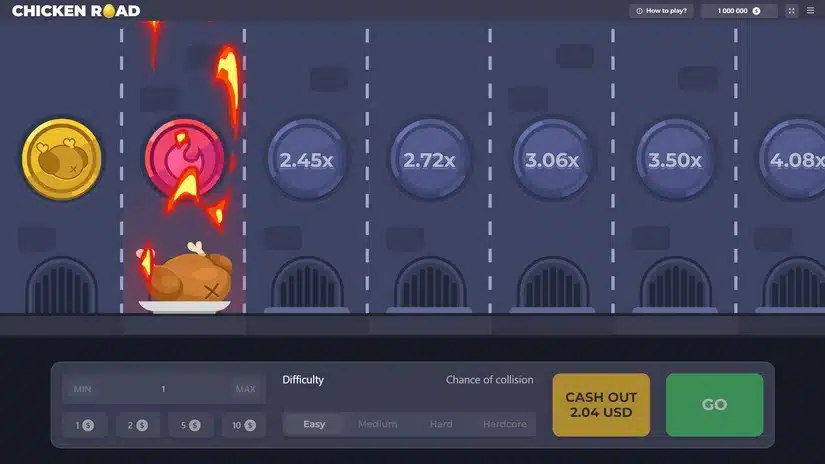 Demo-Version des Chicken Road Spiels